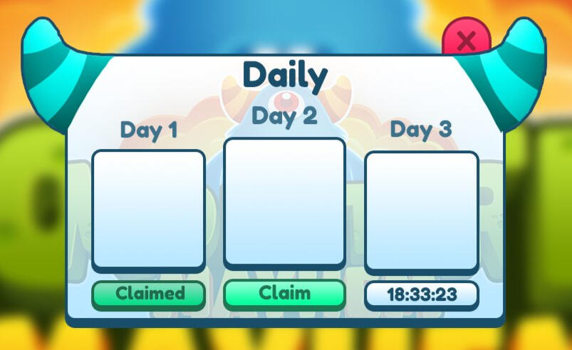 Monstrous Daily Rewards